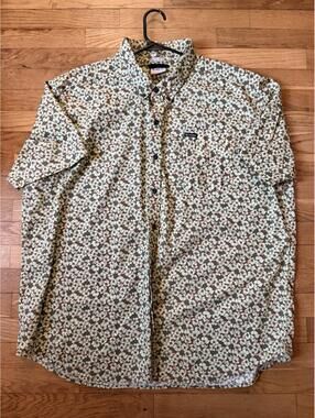 2XL - Men - Columbia Floral Short Sleeve Button Down Shirt